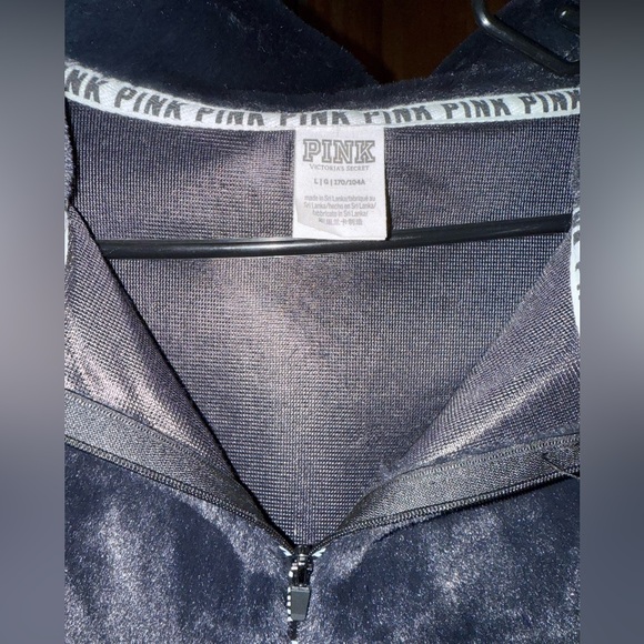 VS PINK fur hoodie size large - Picture 3 of 3